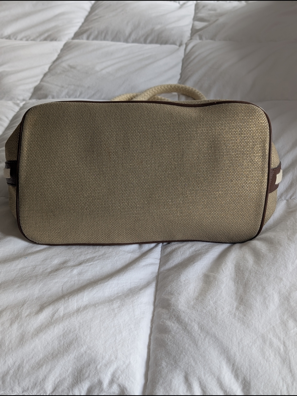 Michael Kors Gold Metallic Tote with Rope Handles - Picture 9 of 14